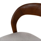 Marlow 65cm Walnut Bar Stool - Naxos Beige Bar Stool Naxos-Core