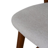 Marlow 65cm Walnut Bar Stool - Naxos Beige Bar Stool Naxos-Core