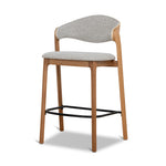Set of 2 - Calira 65cm Natural Barstool - Drift Grey Bar Stool Swady-Core