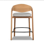 Set of 2 - Calira 65cm Natural Barstool - Drift Grey Bar Stool Swady-Core