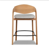 Set of 2 - Calira 65cm Natural Barstool - Drift Grey Bar Stool Swady-Core