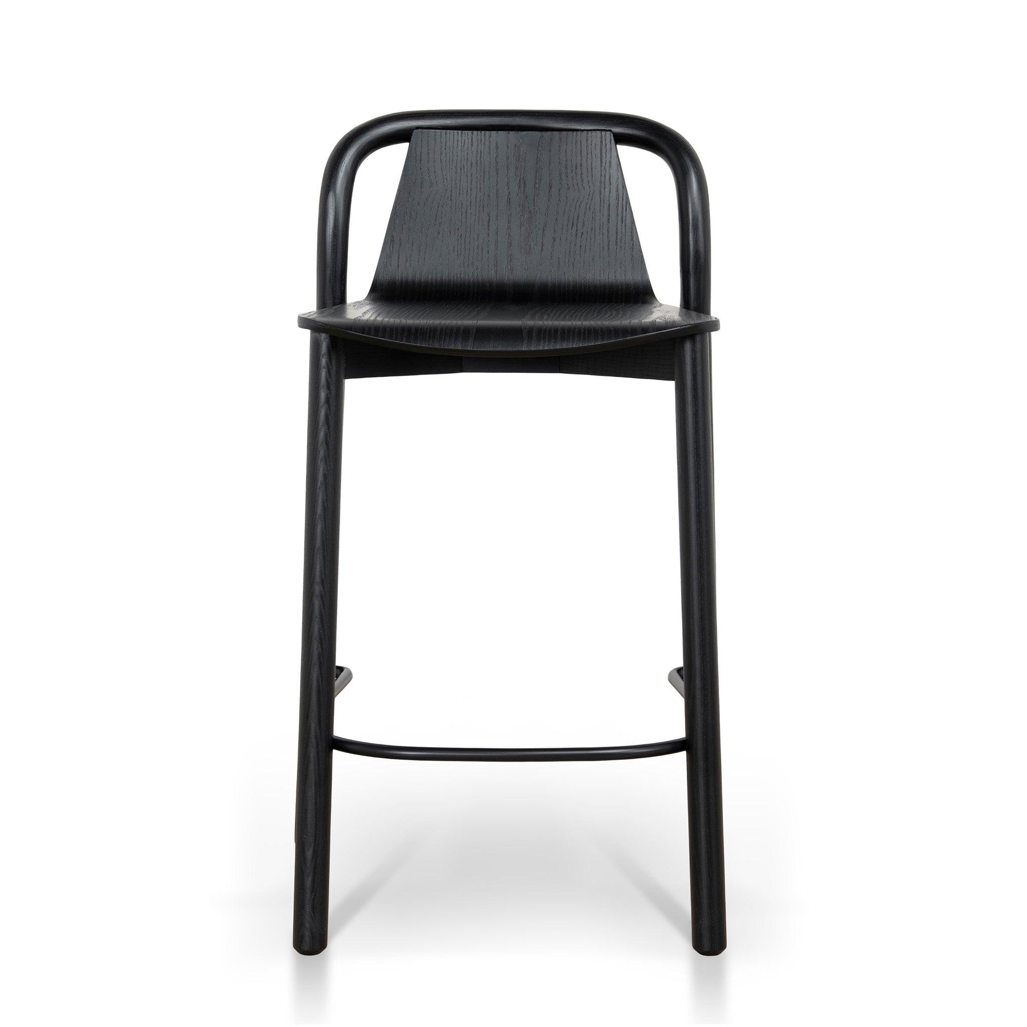 Set of 2 - Mirelle 65cm Barstool - Full Black Bar Stool Swady-Core