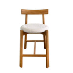 Set of 2 - Benoit 65cm Natural Barstool - Califonia Beige Hanson-Core