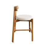 Set of 2 - Benoit 65cm Natural Barstool - Califonia Beige Hanson-Core