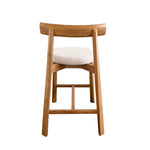 Set of 2 - Benoit 65cm Natural Barstool - Califonia Beige Hanson-Core