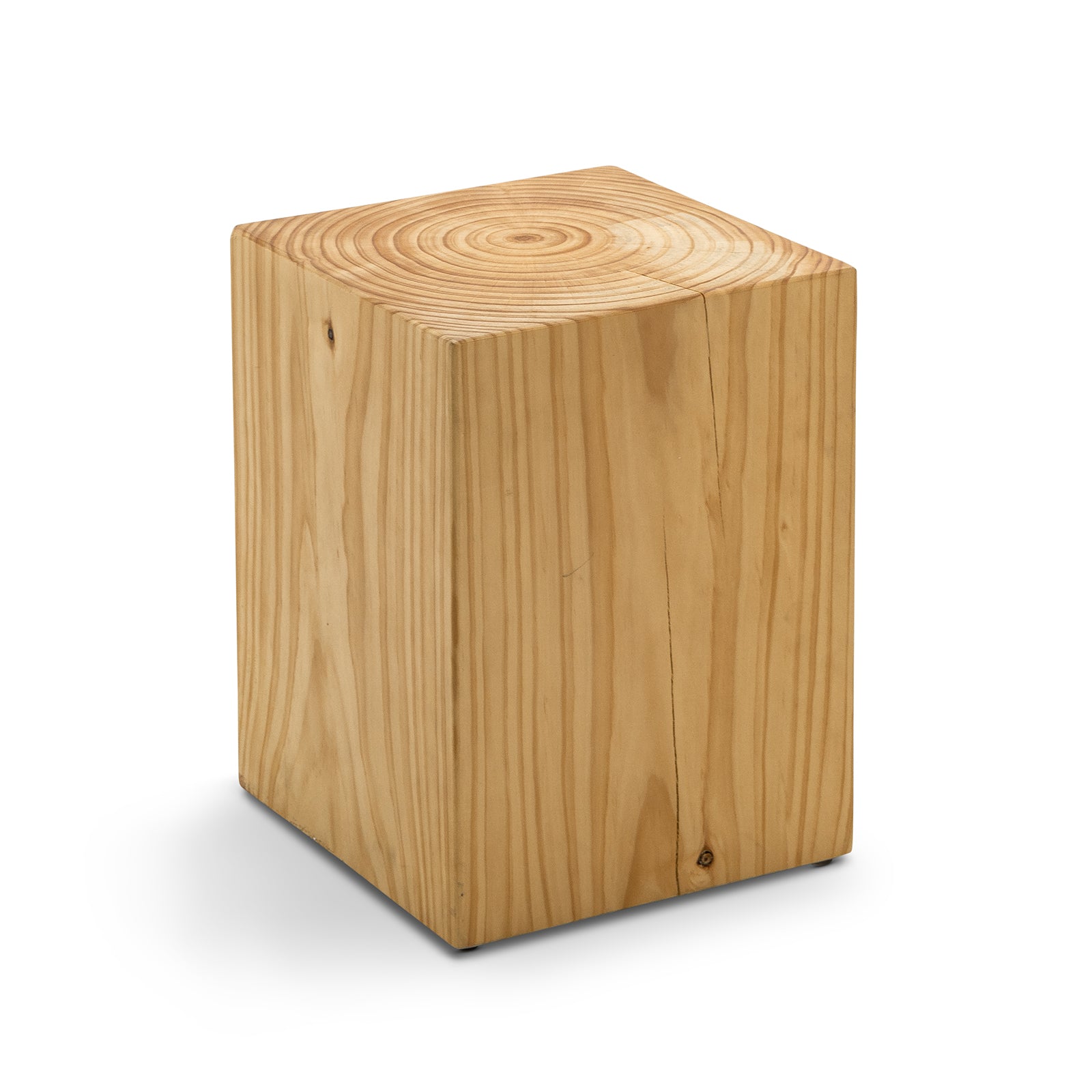 Dervan 35cm Square Stool - Natural Low Stool Eastern-Local