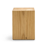 Dervan 35cm Square Stool - Natural Low Stool Eastern-Local