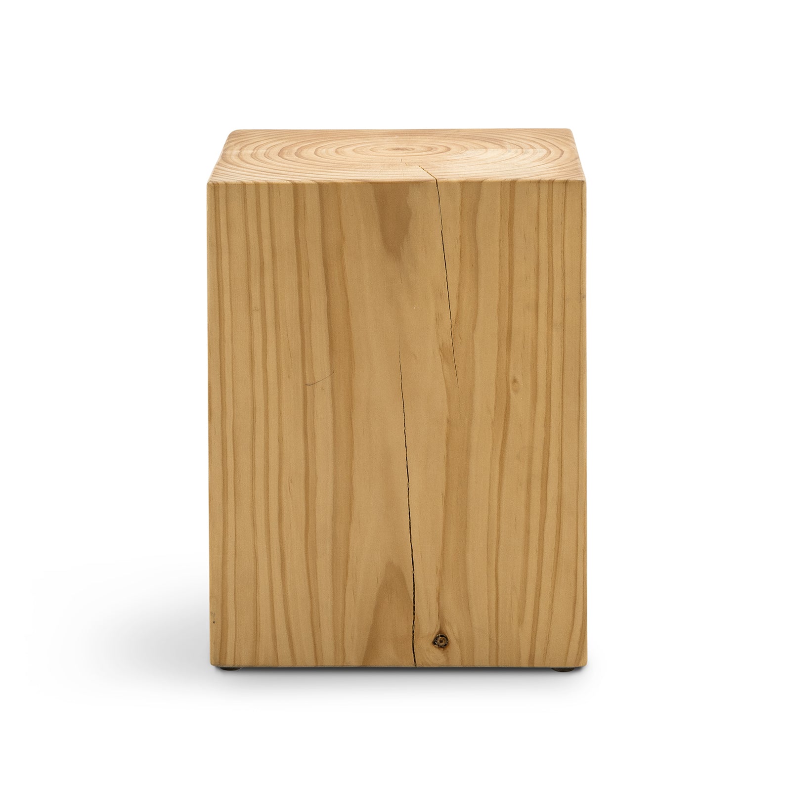 Dervan 35cm Square Stool - Natural Low Stool Eastern-Local