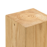 Dervan 35cm Square Stool - Natural Low Stool Eastern-Local