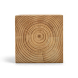 Dervan 35cm Square Stool - Natural Low Stool Eastern-Local