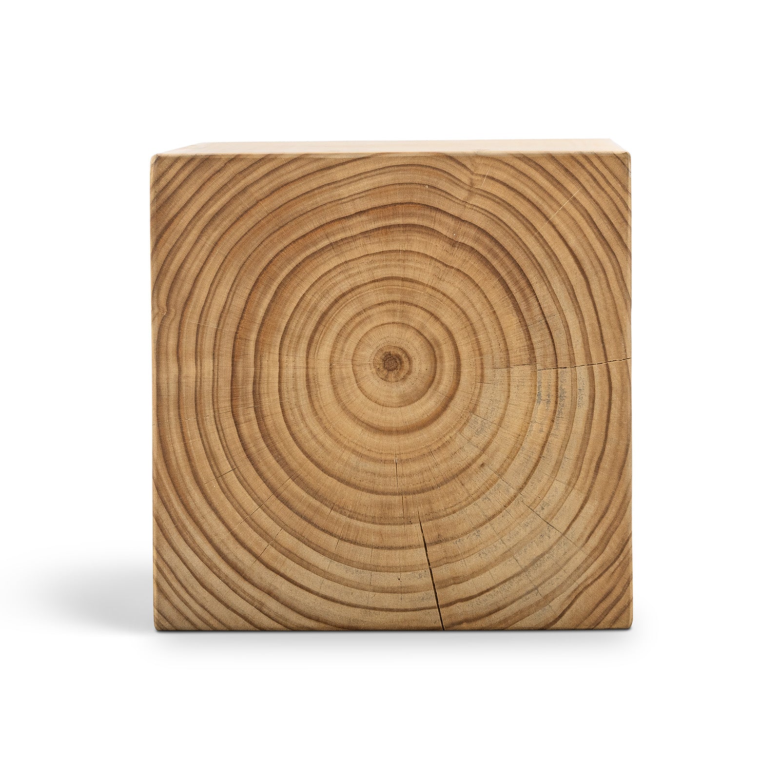 Dervan 35cm Square Stool - Natural Low Stool Eastern-Local