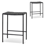 Set of 2 - Anika Bar stool - Black