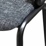 Nikodem Fabric Bar Stool - Black Legs BS6766-SD