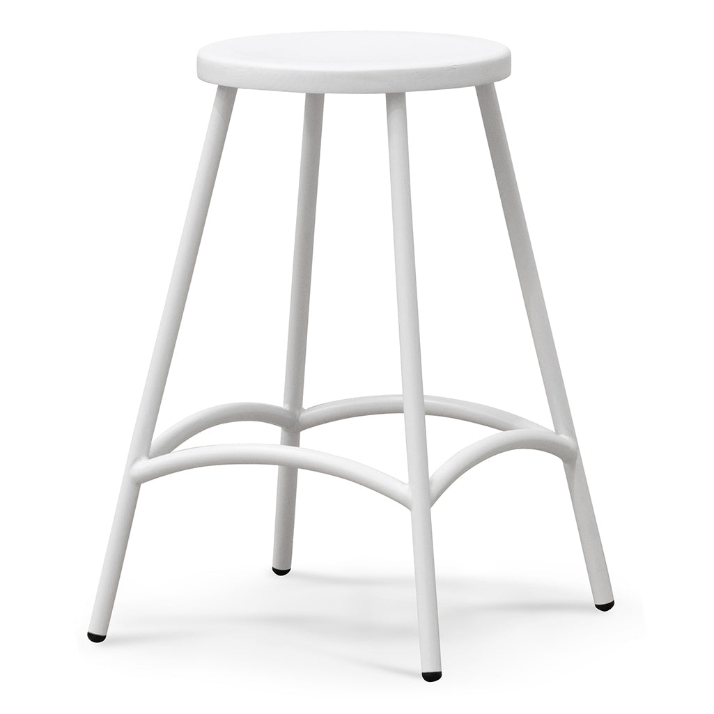 Ex Display - Alondra 65cm Barstool - White Bar Stool New Home-Core