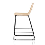 Ex Display - Kelton 65cm Rattan Barstool - Natural Seat Bar Stool New Home-Core