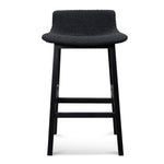 Ex Display - Harris 65cm Bar Stool - Full Black Bar Stool Swady-Core