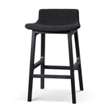 Ex Display - Harris 65cm Bar Stool - Full Black Bar Stool Swady-Core