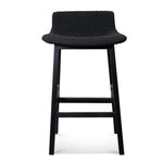 Ex Display - Harris 65cm Bar Stool - Full Black Bar Stool Swady-Core