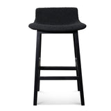 Ex Display - Harris 65cm Bar Stool - Full Black Bar Stool Swady-Core
