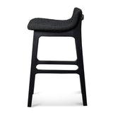 Ex Display - Harris 65cm Bar Stool - Full Black Bar Stool Swady-Core