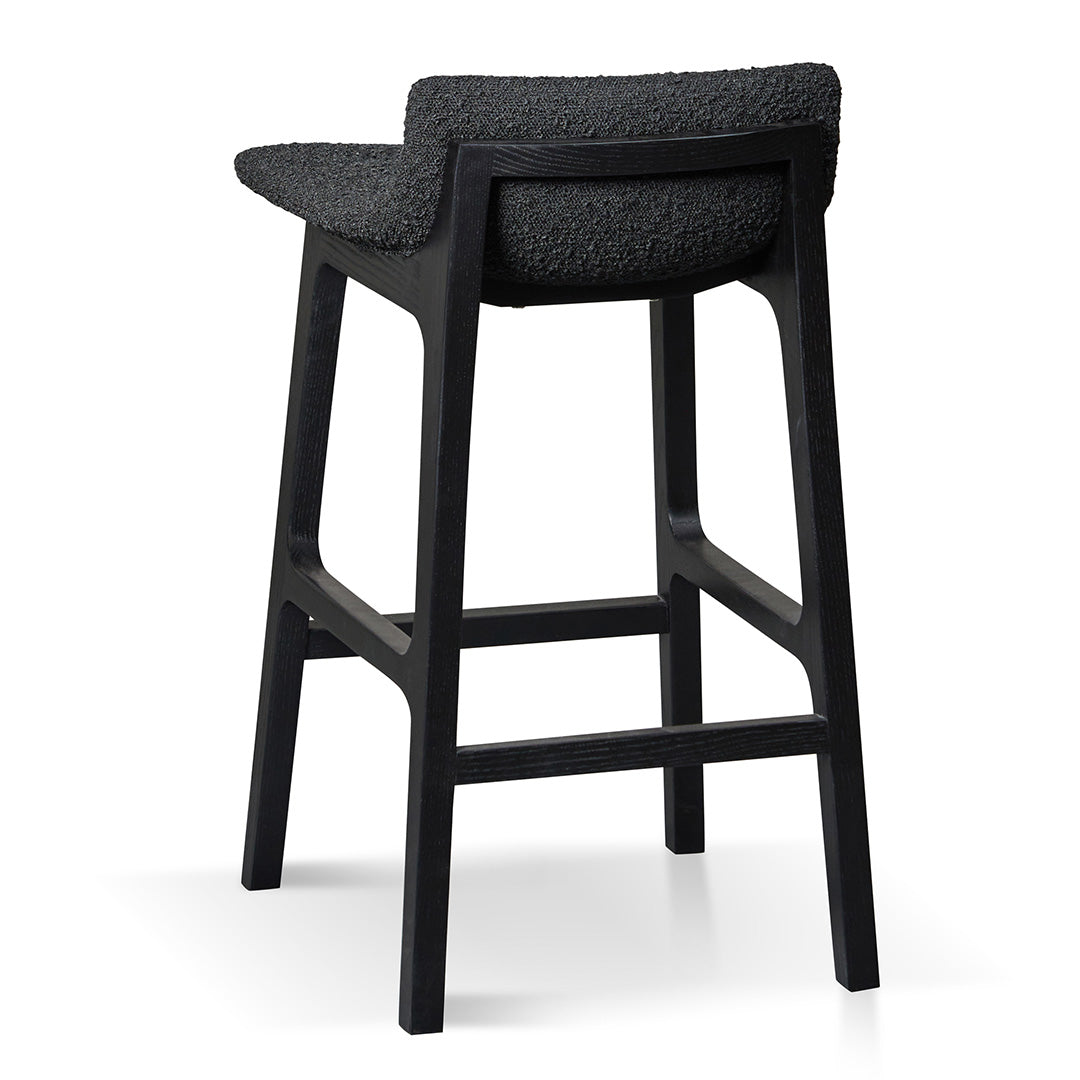 Ex Display - Harris 65cm Bar Stool - Full Black Bar Stool Swady-Core