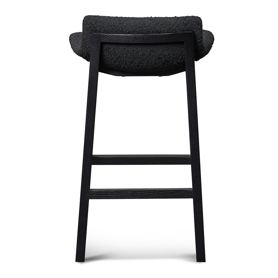 Ex Display - Harris 65cm Bar Stool - Full Black Bar Stool Swady-Core