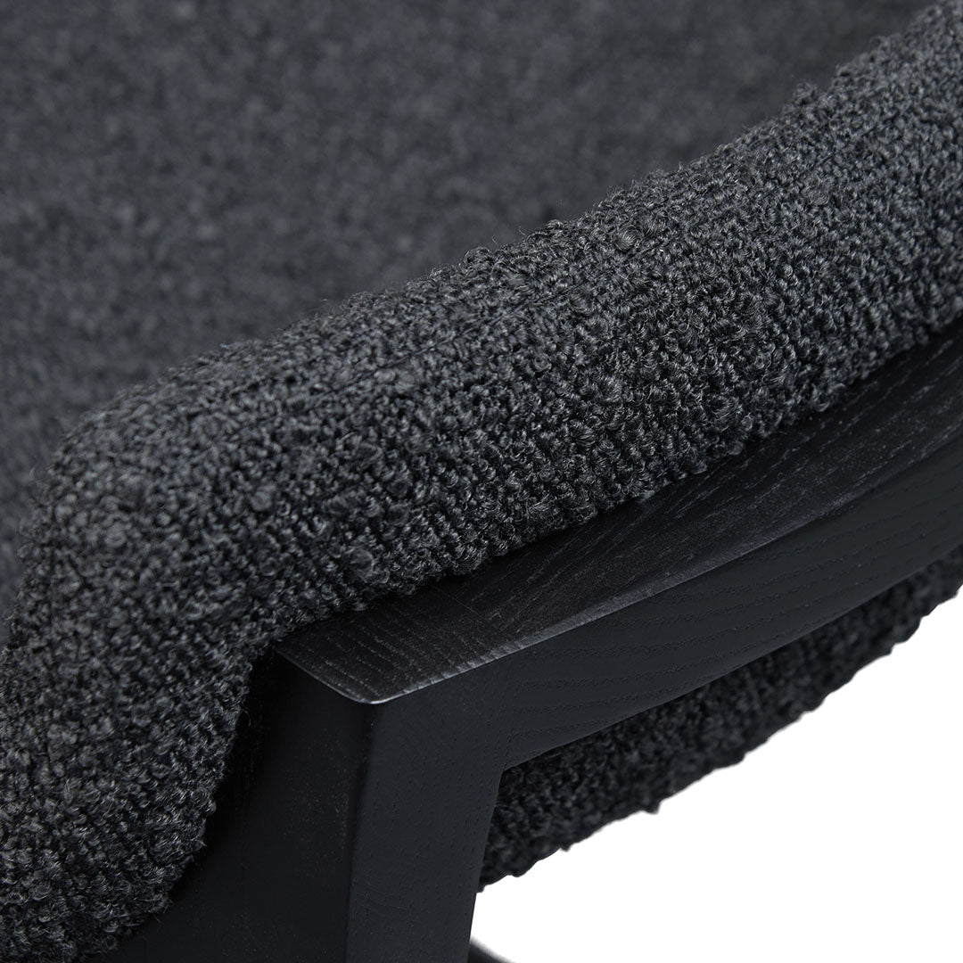 Ex Display - Harris 65cm Bar Stool - Full Black Bar Stool Swady-Core