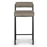 Set of 2 - Shaffer 65cm Fabric Bar Stool - Spec Smoke Grey Bar Stool Freehold-Core