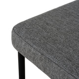 Set of 2 - Shaffer 65cm Fabric Bar Stool - Spec Smoke Grey Bar Stool Freehold-Core