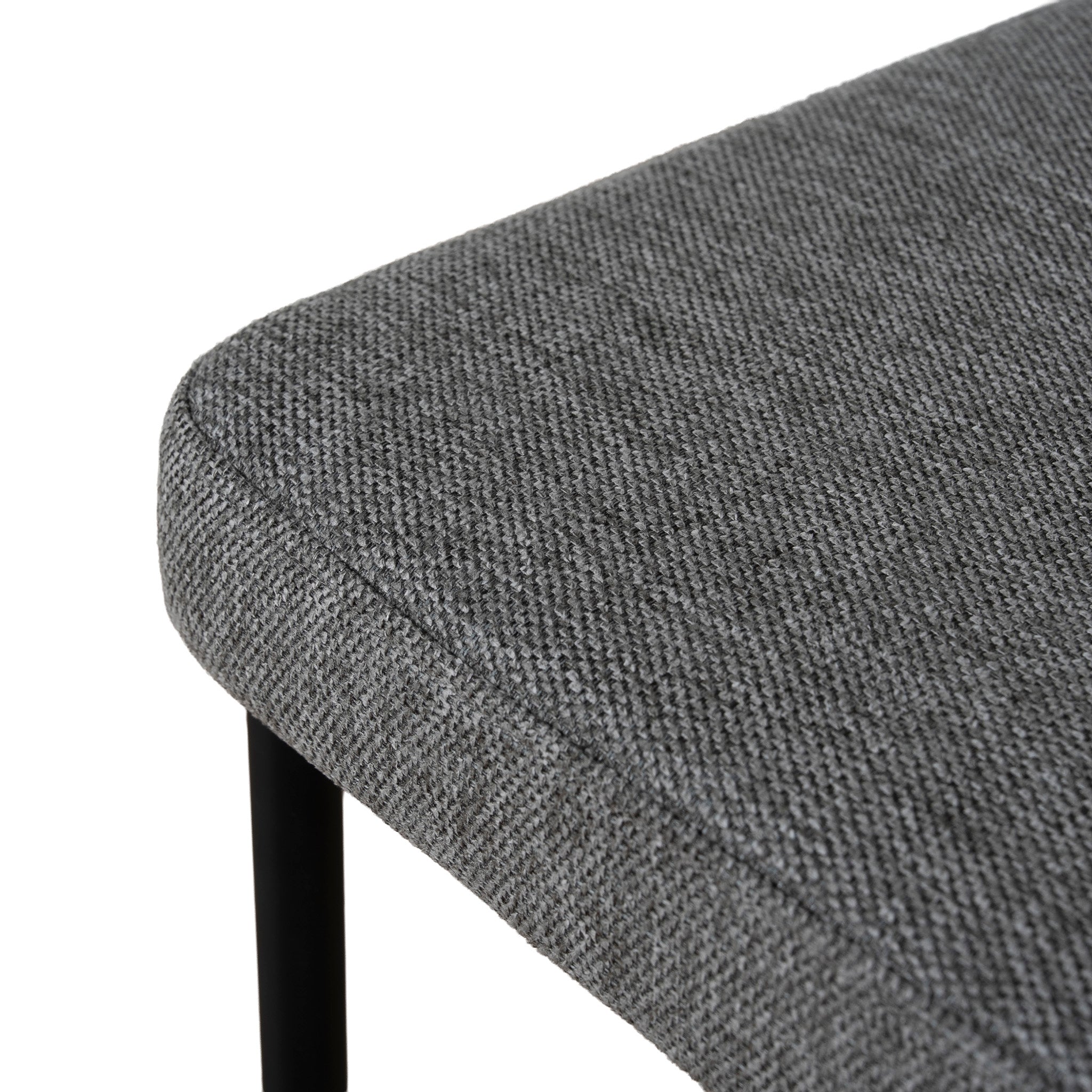 Set of 2 - Shaffer 65cm Fabric Bar Stool - Spec Smoke Grey Bar Stool Freehold-Core
