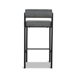 Set of 2 - Shaffer 65cm Fabric Bar Stool - Spec Smoke Grey Bar Stool Freehold-Core