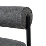 Set of 2 - Shaffer 65cm Fabric Bar Stool - Spec Smoke Grey Bar Stool Freehold-Core