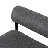 Set of 2 - Shaffer 65cm Fabric Bar Stool - Spec Smoke Grey Bar Stool Freehold-Core