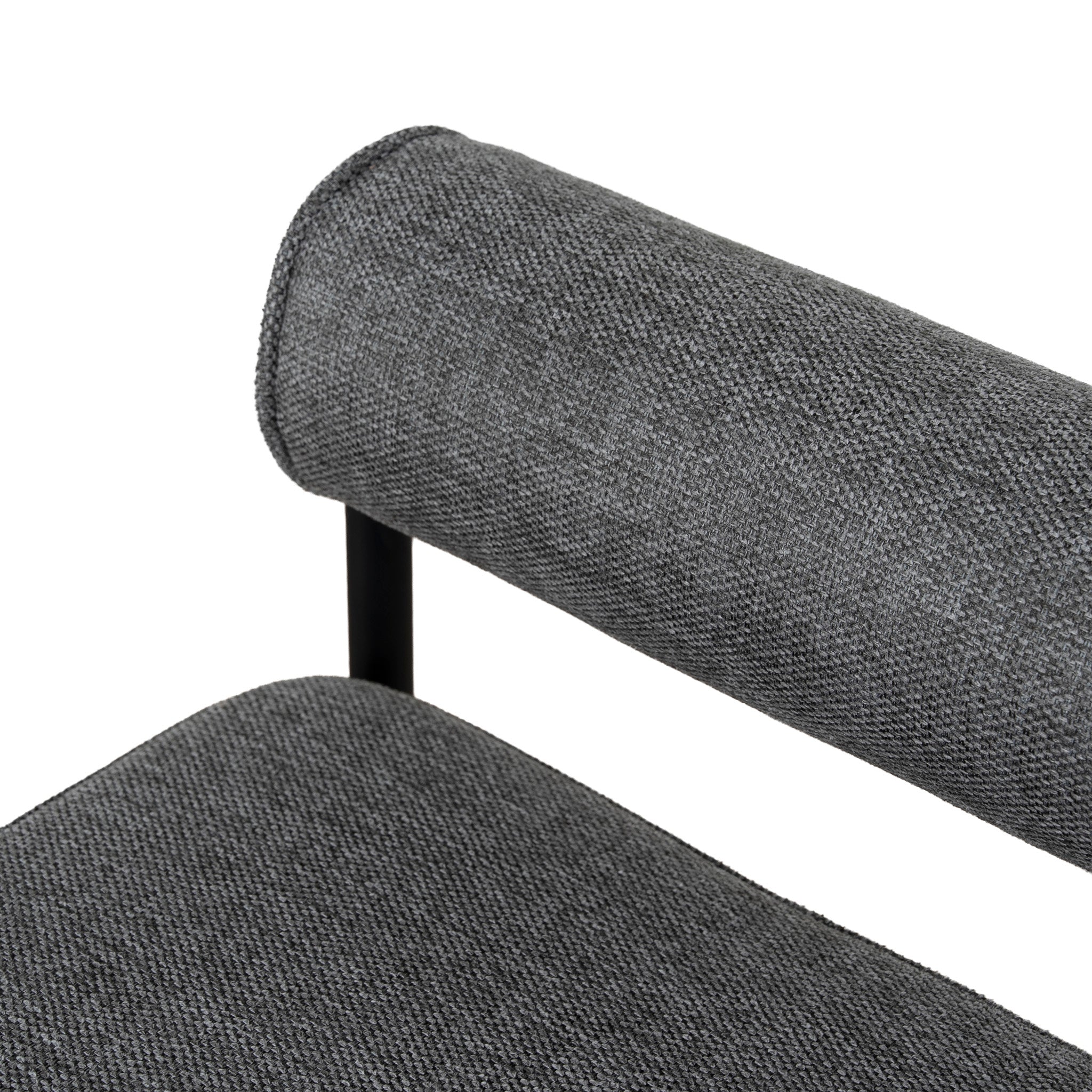 Set of 2 - Shaffer 65cm Fabric Bar Stool - Spec Smoke Grey Bar Stool Freehold-Core