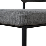 Set of 2 - Shaffer 65cm Fabric Bar Stool - Spec Smoke Grey Bar Stool Freehold-Core