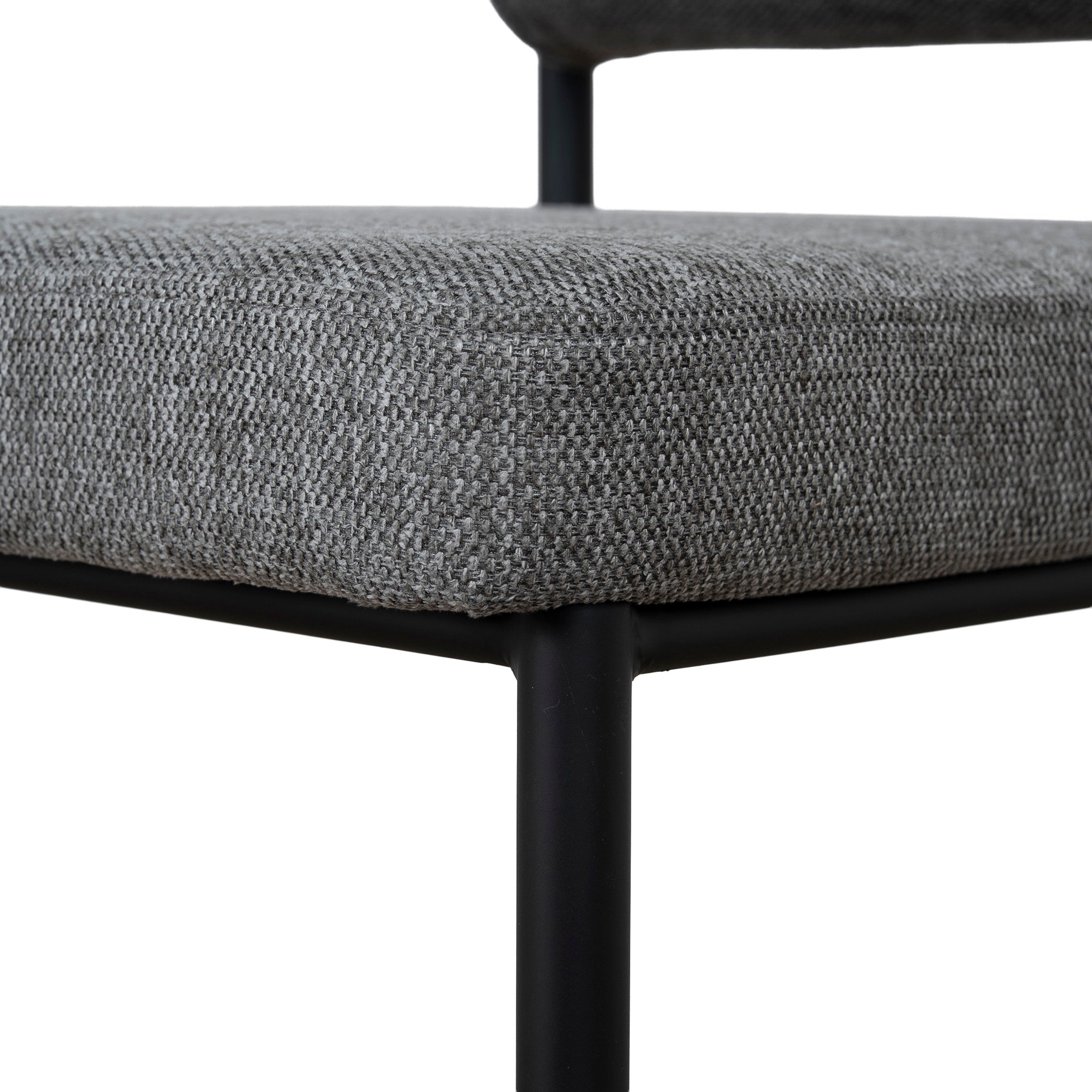 Set of 2 - Shaffer 65cm Fabric Bar Stool - Spec Smoke Grey Bar Stool Freehold-Core