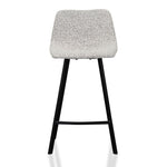 Ex Display - Duke 65cm Bar Stool - Moonlit Pepper Boucle Bar Stool Sendo-Core