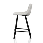 Ex Display - Duke 65cm Bar Stool - Moonlit Pepper Boucle Bar Stool Sendo-Core