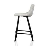 Ex Display - Duke 65cm Bar Stool - Moonlit Pepper Boucle Bar Stool Sendo-Core