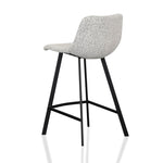 Ex Display - Duke 65cm Bar Stool - Moonlit Pepper Boucle Bar Stool Sendo-Core
