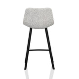 Ex Display - Duke 65cm Bar Stool - Moonlit Pepper Boucle Bar Stool Sendo-Core