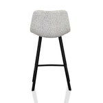 Ex Display - Duke 65cm Bar Stool - Moonlit Pepper Boucle Bar Stool Sendo-Core