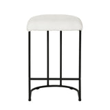Galvan 65cm Bar Stool - Cloud Fur - Last One Bar Stool Freehold-Core