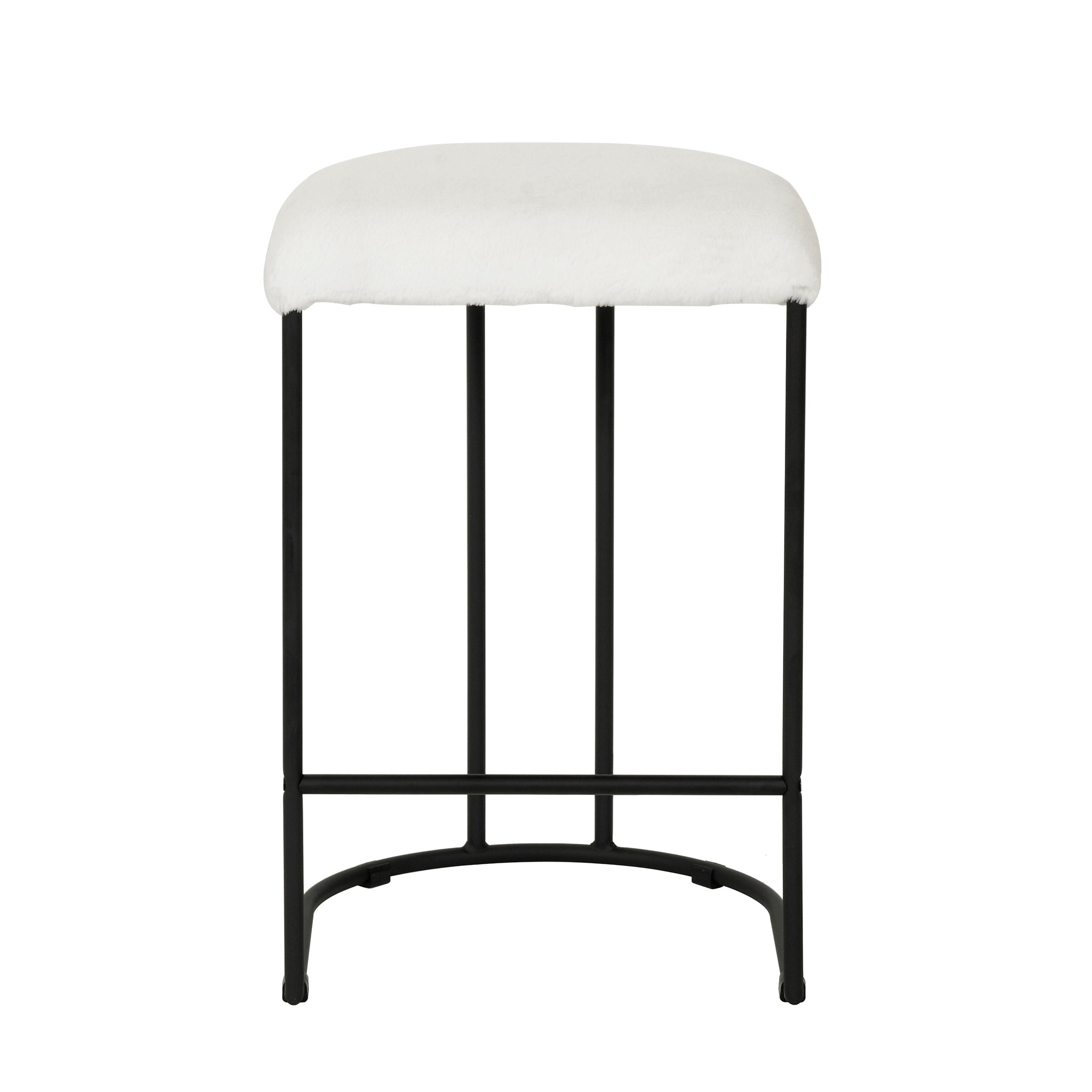 Galvan 65cm Bar Stool - Cloud Fur - Last One Bar Stool Freehold-Core
