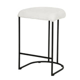 Galvan 65cm Bar Stool - Cloud Fur - Last One Bar Stool Freehold-Core