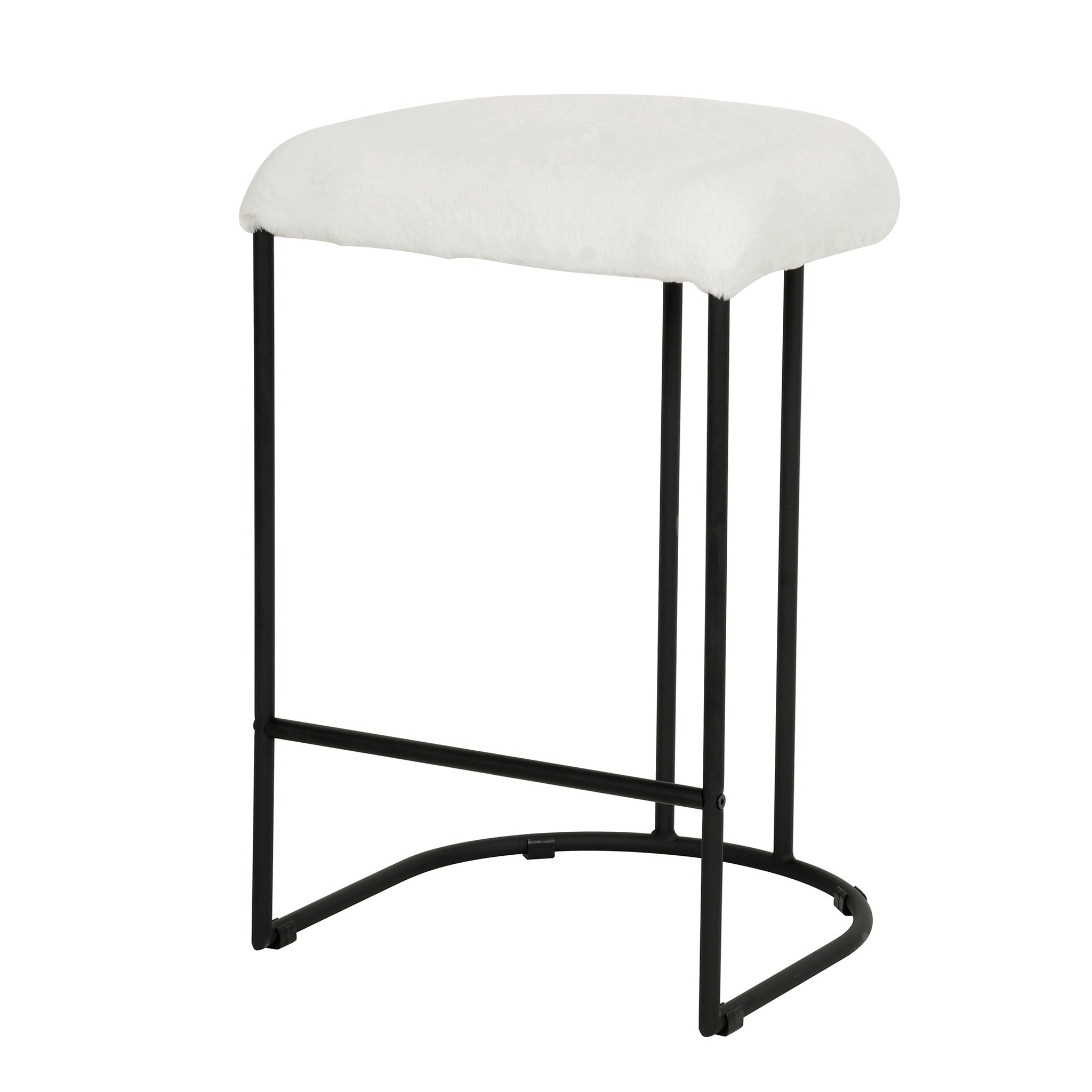 Galvan 65cm Bar Stool - Cloud Fur - Last One Bar Stool Freehold-Core