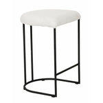 Galvan 65cm Bar Stool - Cloud Fur - Last One Bar Stool Freehold-Core