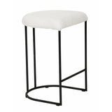Galvan 65cm Bar Stool - Cloud Fur - Last One Bar Stool Freehold-Core