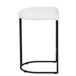 Galvan 65cm Bar Stool - Cloud Fur - Last One Bar Stool Freehold-Core
