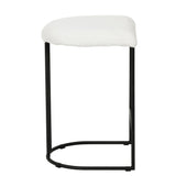 Galvan 65cm Bar Stool - Cloud Fur - Last One Bar Stool Freehold-Core